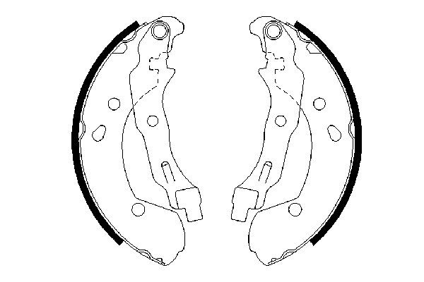 0986487668 Bosch Zapatas de freno de tambor traseras
