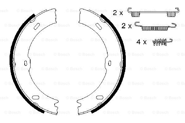 Zapatas de freno de mano 0986487720 Bosch