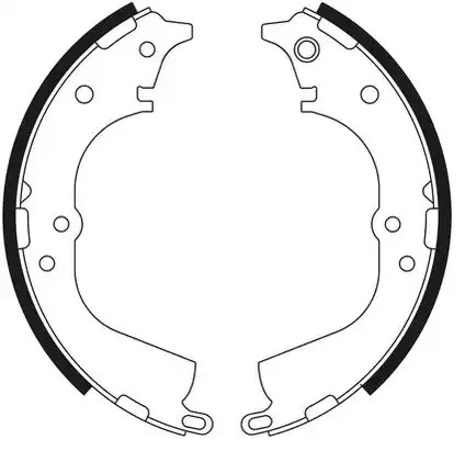 0986487743 Bosch Zapatas de freno de tambor traseras