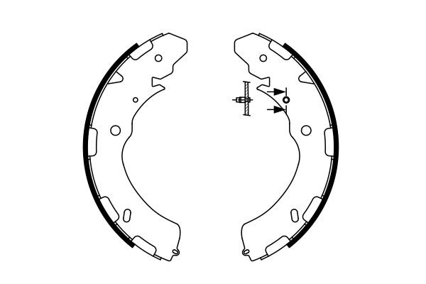 0986487758 Bosch Zapatas de freno de tambor traseras