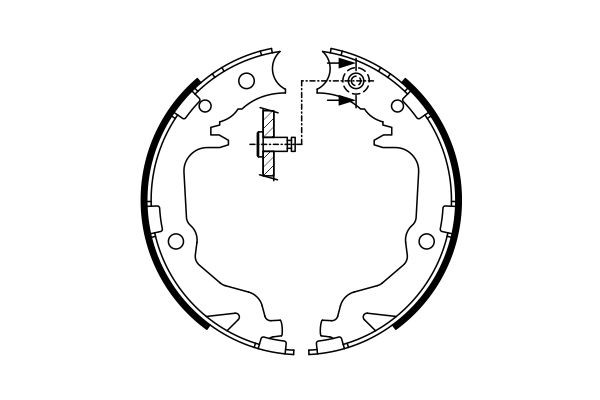 Comprar 0986487766 Bosch Juego de zapatas de frenos, freno de estacionamiento