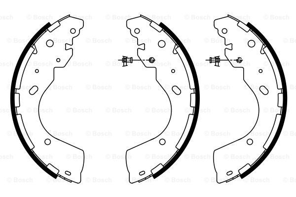 Zapatas de freno 0986487922 Bosch