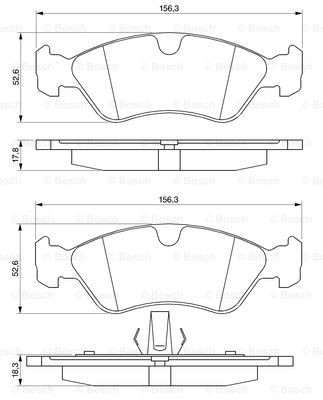 Comprar 0986491900 Bosch Pastillas delanteras de freno