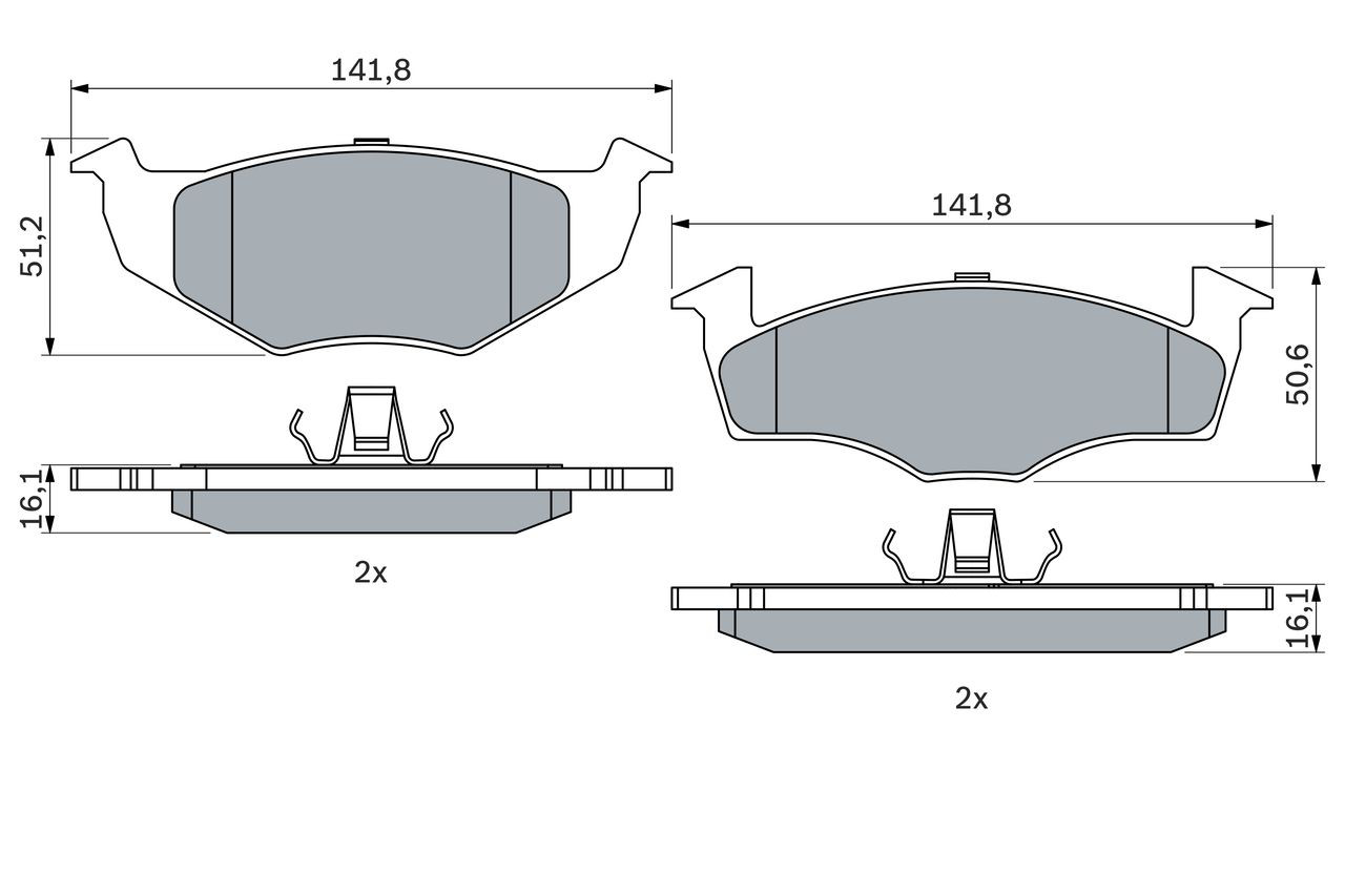 Pastillas de freno 0986494005 Bosch