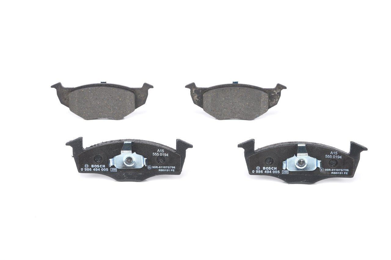 Comprar 0986494005 Bosch Pastillas delanteras de freno