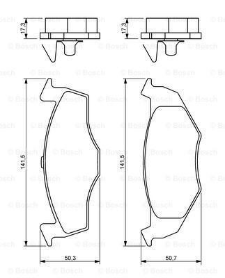 Pastillas de freno 0986494005 Bosch