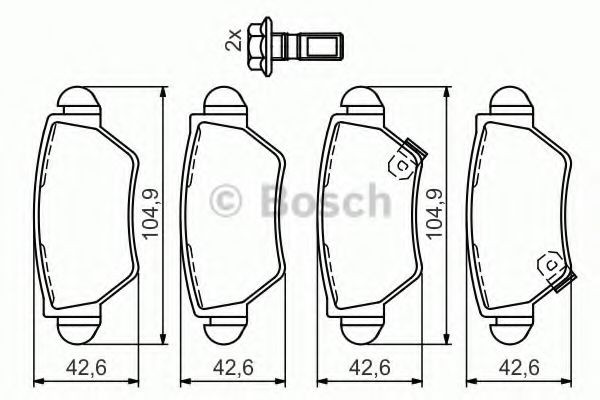 Pastillas traseras de freno Bosch 0986494014 precio, desde 22,71 EUR