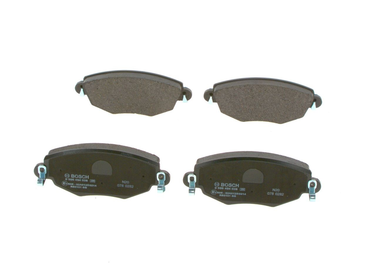 Pastillas de freno 0986494026 Bosch