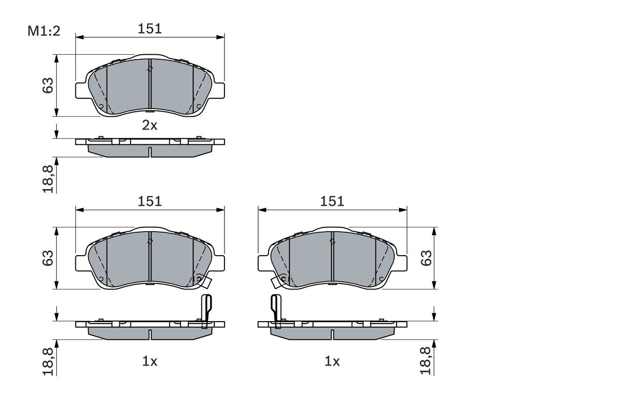 Comprar 0986494054 Bosch Pastillas delanteras de freno
