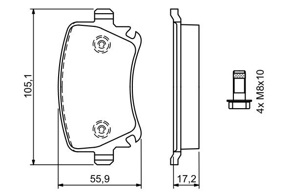 Comprar 0986494062 Bosch Pastillas de freno traseras