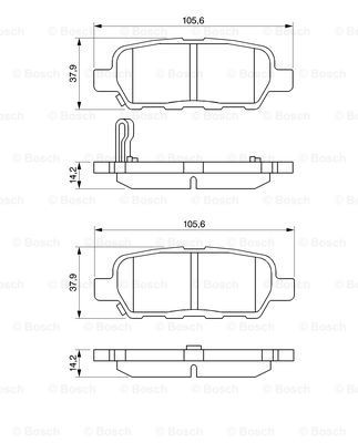 Pastillas traseras de freno Bosch 0986494090 precio, desde 19,11 EUR