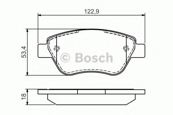 0986494132 Bosch Pastillas delanteras
