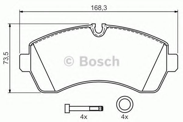 Comprar 0986494194 Bosch Pastillas delanteras de freno