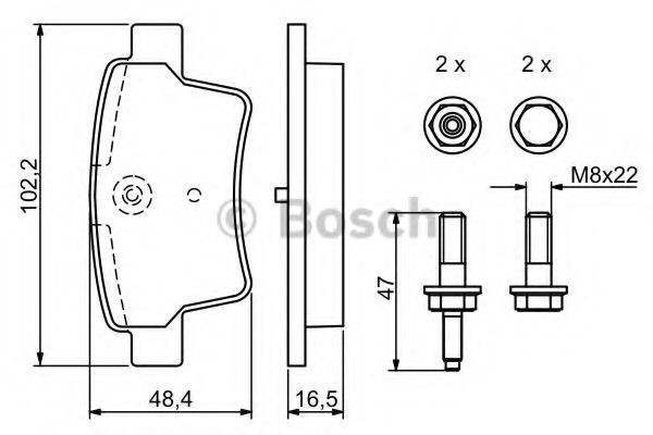 Comprar 0986494199 Bosch Pastillas de freno traseras