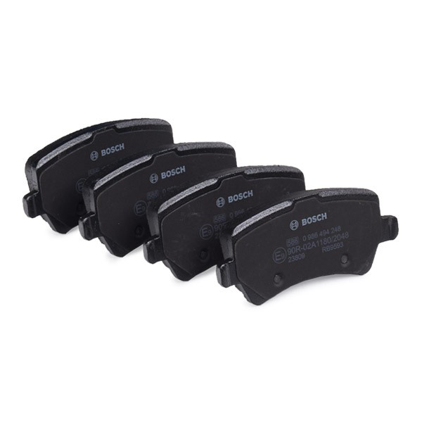0986494248 Bosch Pastillas freno traseras