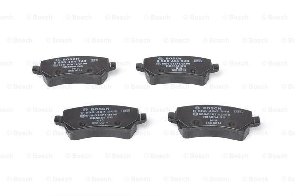 Comprar 0986494248 Bosch Pastillas de freno traseras