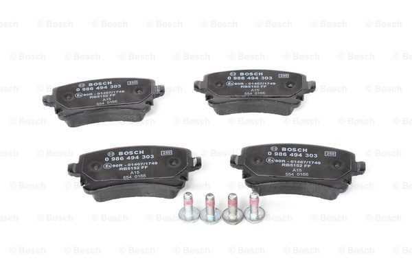 Comprar 0986494303 Bosch Pastillas de freno traseras