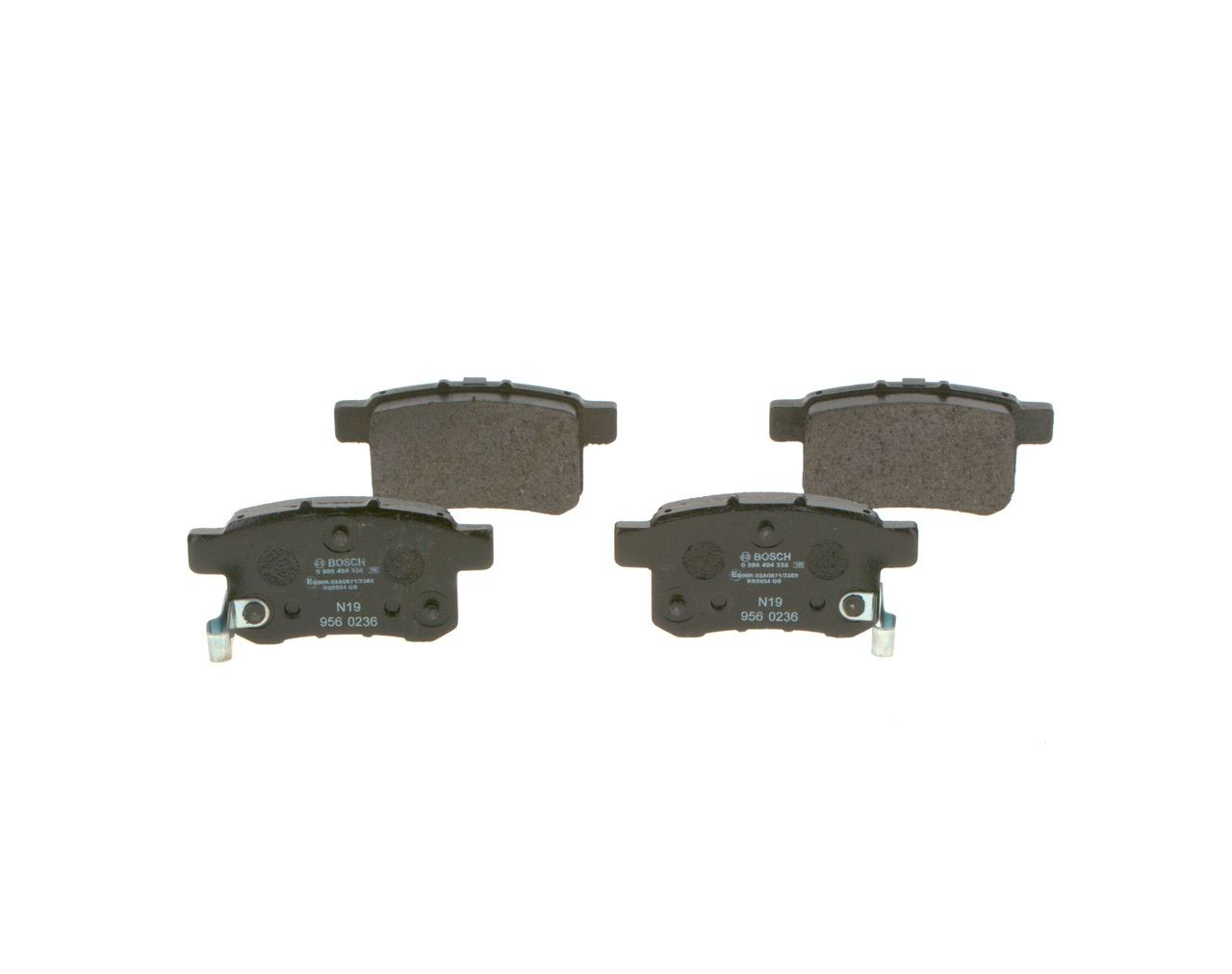 0986494338 Bosch Pastillas freno traseras