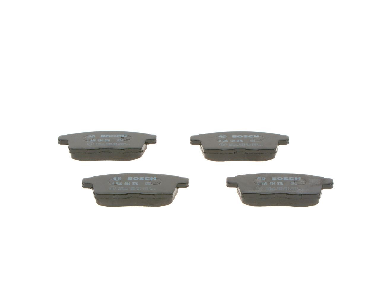Pastillas de freno traseras 0986494376 Bosch