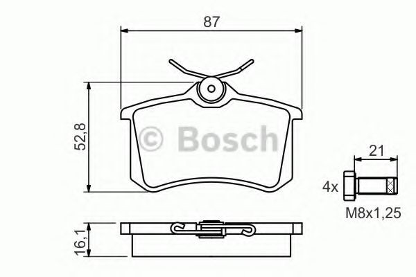 Comprar 0986494399 Bosch Pastillas de freno traseras