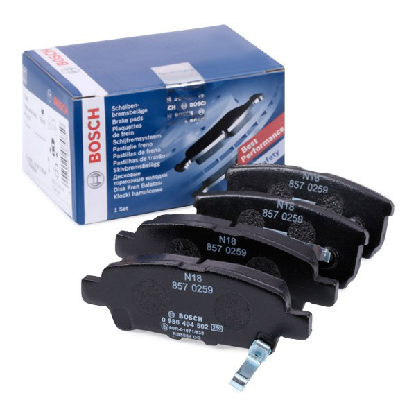Comprar 0986494502 Bosch Pastillas de freno traseras
