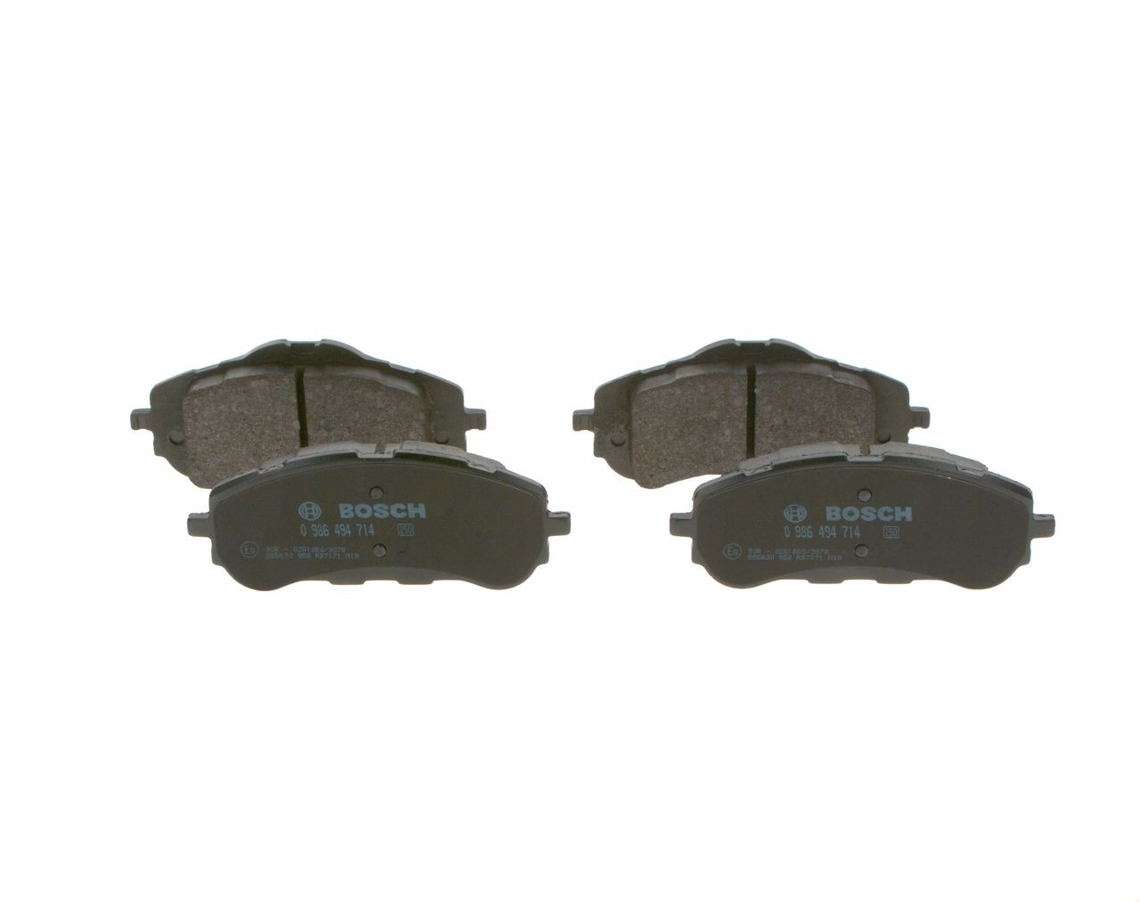 0986494714 Bosch Pastillas delanteras