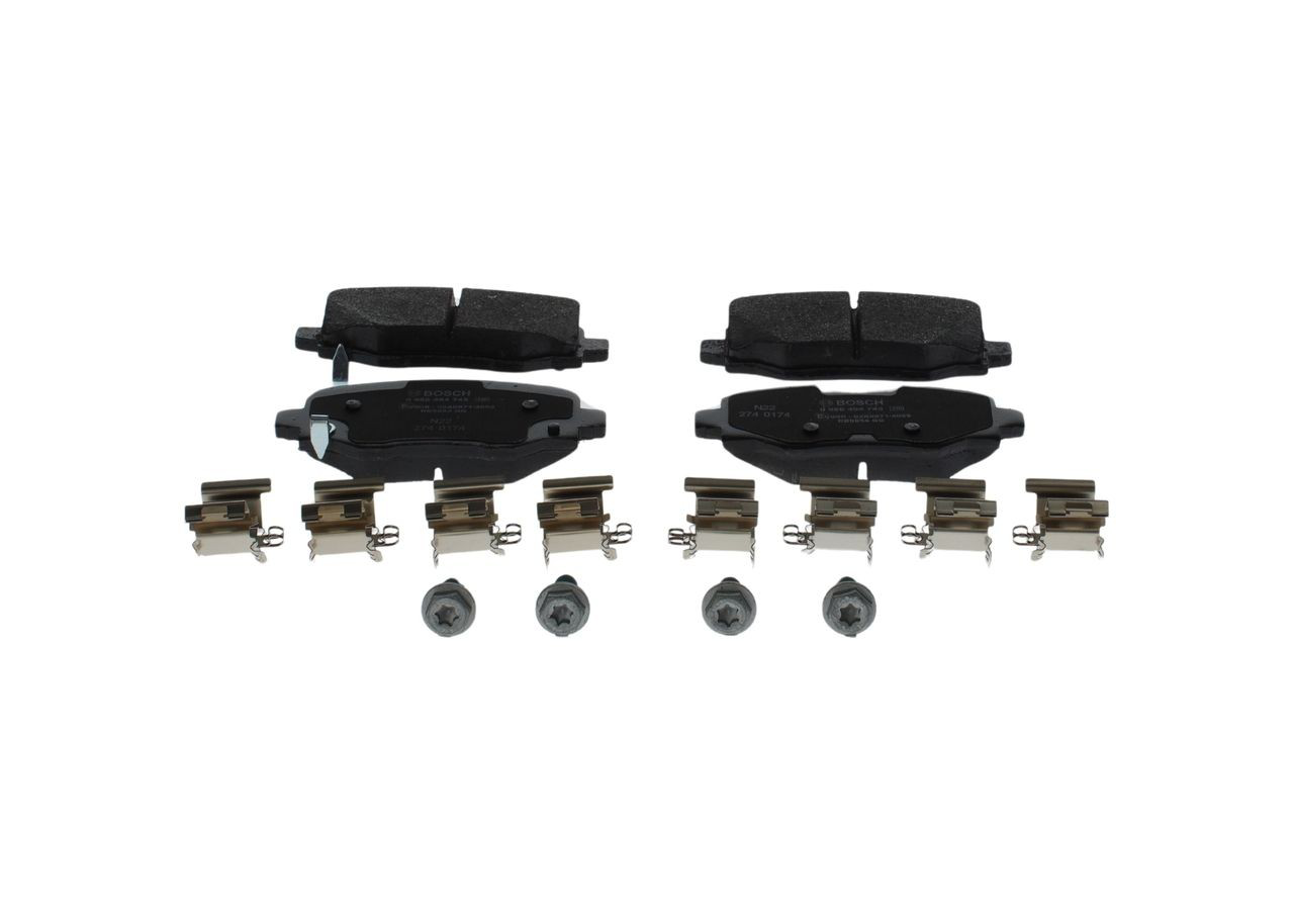 0986494745 Bosch Pastillas freno traseras
