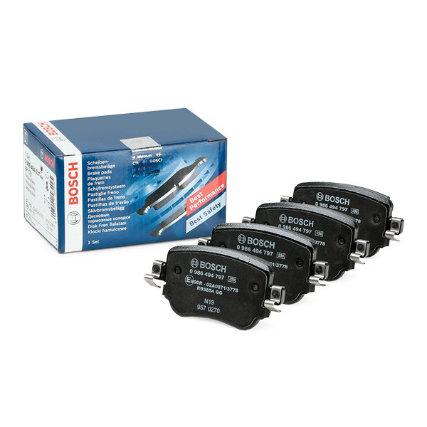 Pastillas de freno traseras 0986494797 Bosch