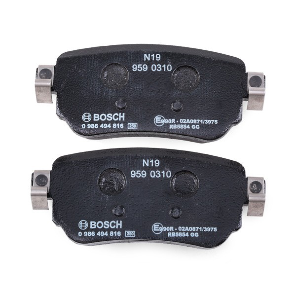 Pastillas de freno traseras 0986494816 Bosch