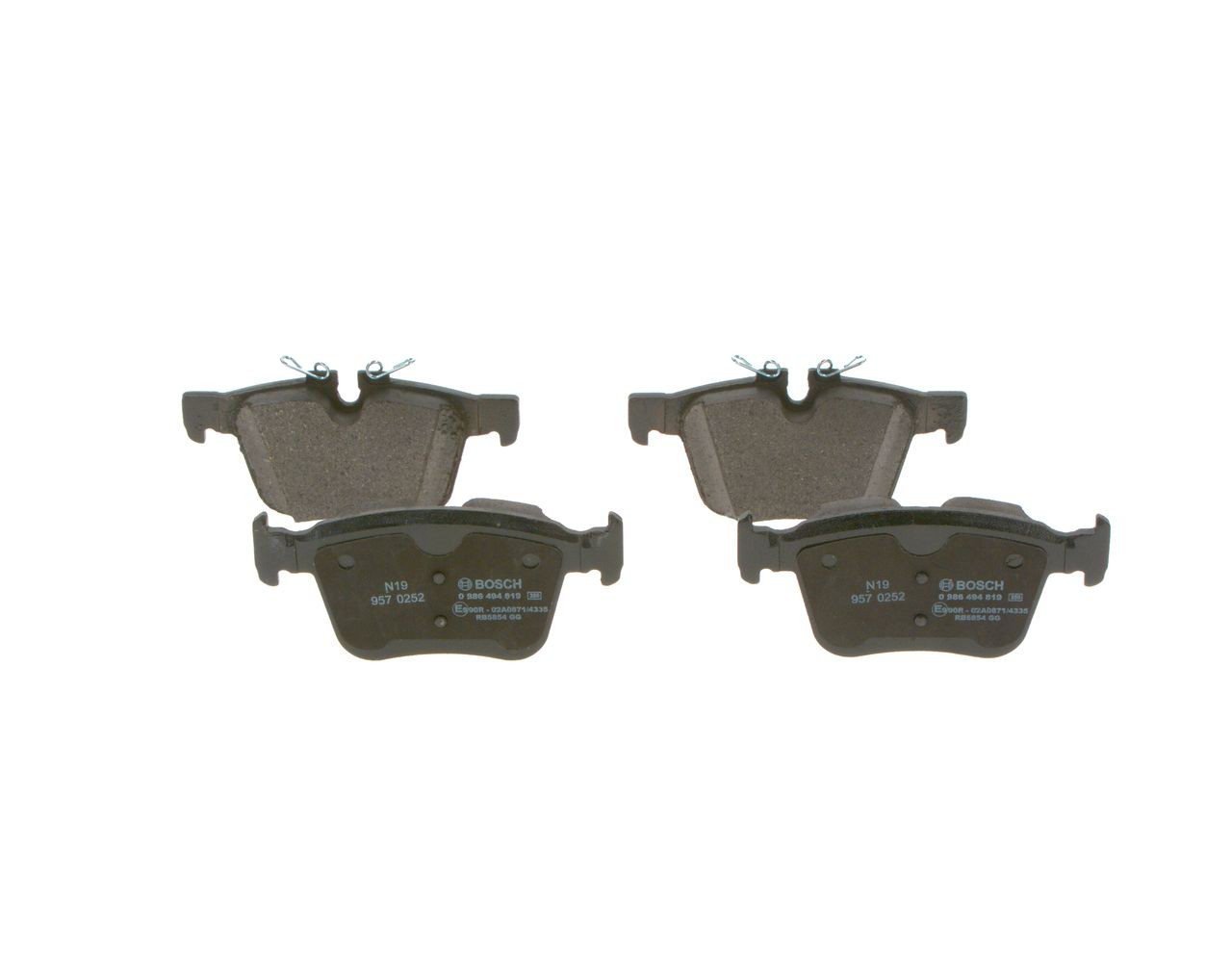 0986494819 Bosch Pastillas freno traseras