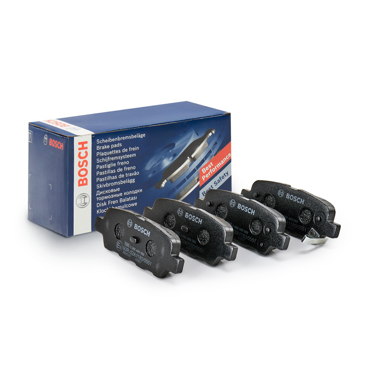 0986495089 Bosch Pastillas freno traseras