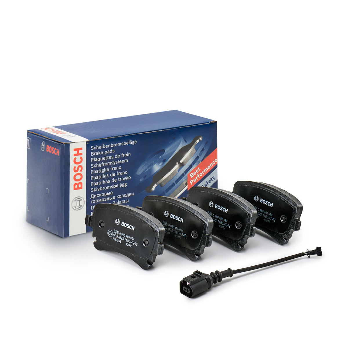 0986495094 Bosch Pastillas freno traseras