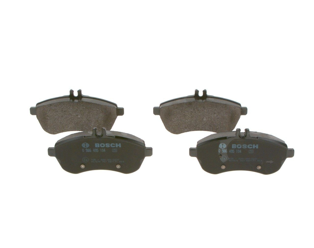 Comprar 0986495104 Bosch Pastillas delanteras de freno