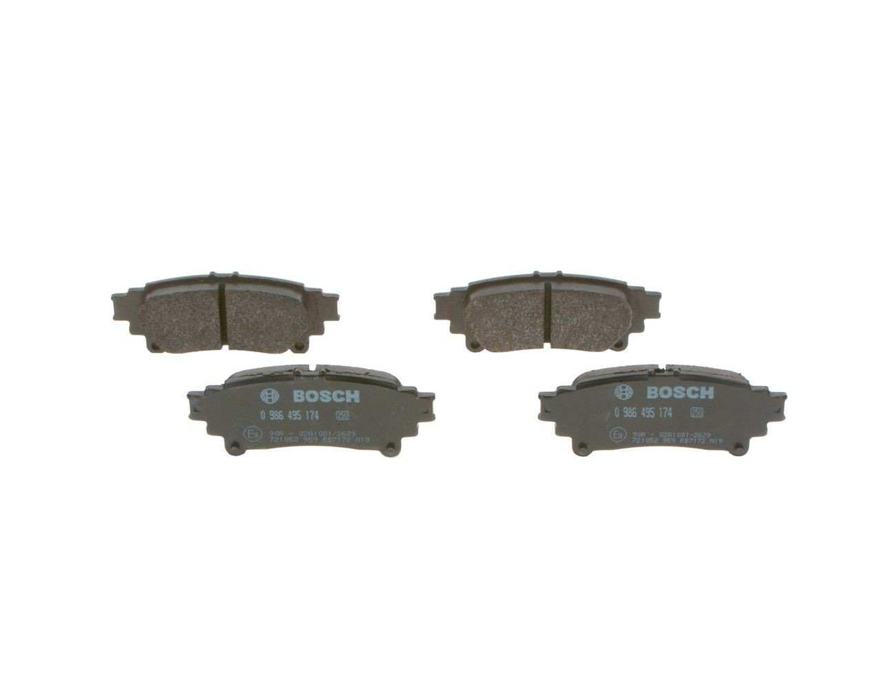 Comprar 0986495174 Bosch Pastillas de freno traseras