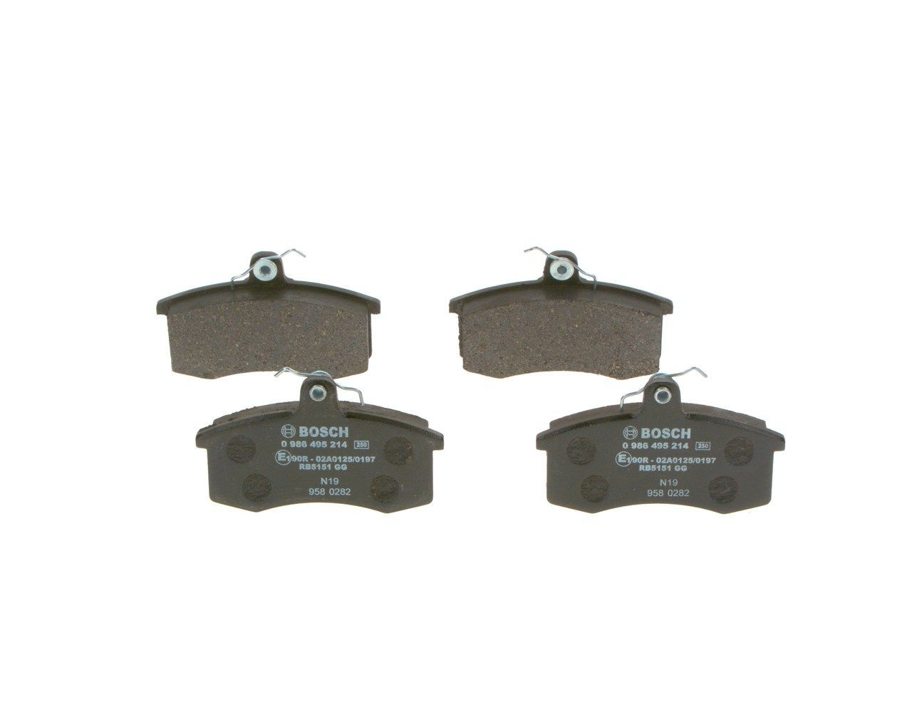 Comprar 0986495214 Bosch Pastillas delanteras de freno
