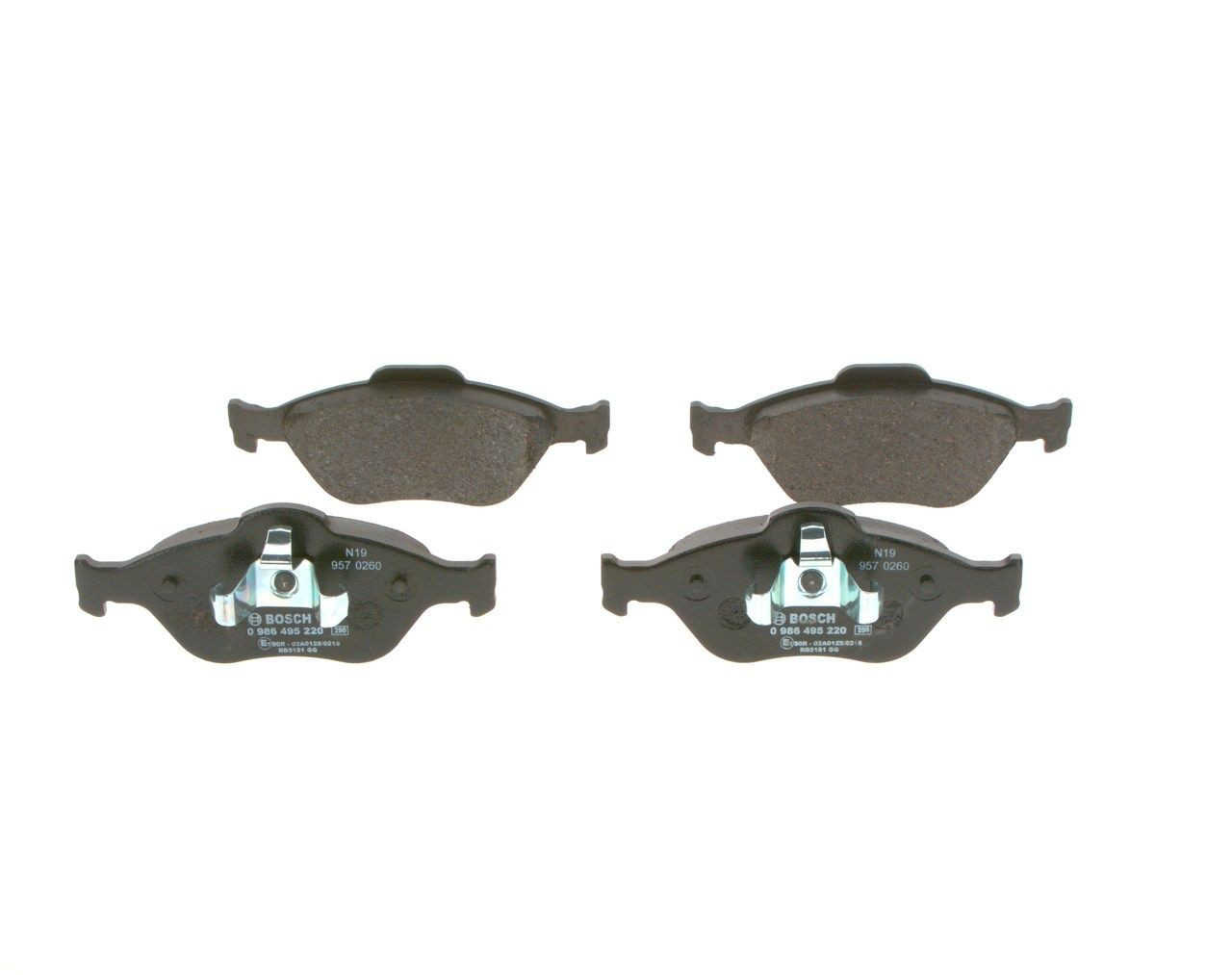 Comprar 0986495220 Bosch Pastillas delanteras de freno
