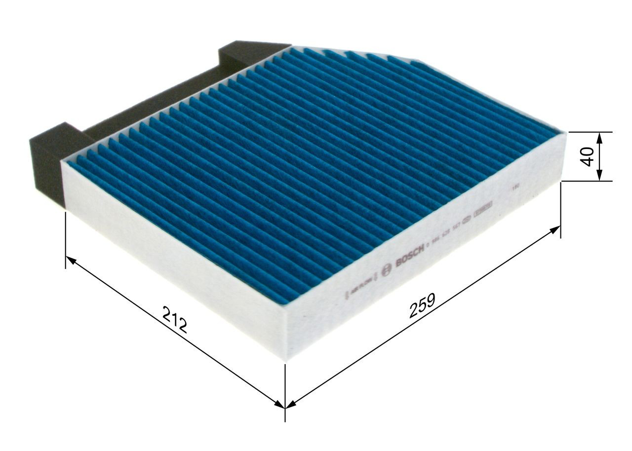 Filtro de habitáculo 0986628567 Bosch