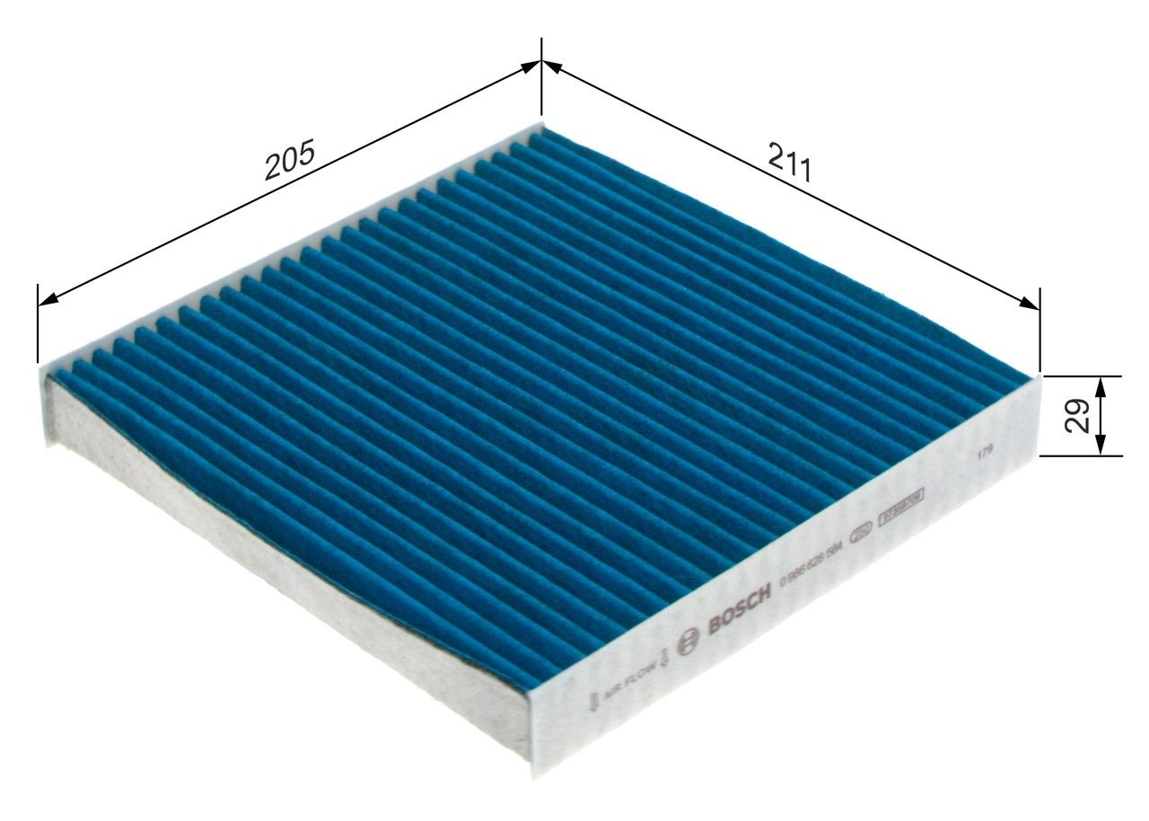 Filtro antipolen para Honda Civic X FC, FK