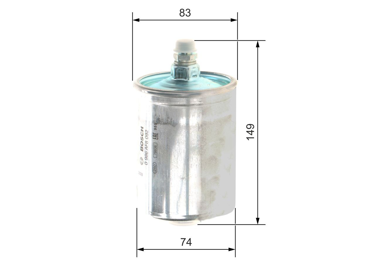 Filtro combustible Bosch 0986AF8092 precio, desde 19,51 EUR