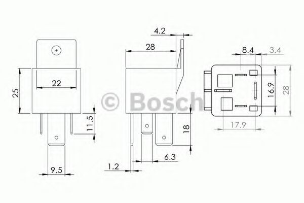 Relé eléctrico multifuncional Bosch 0986AH0080 precio, desde 12,95 EUR