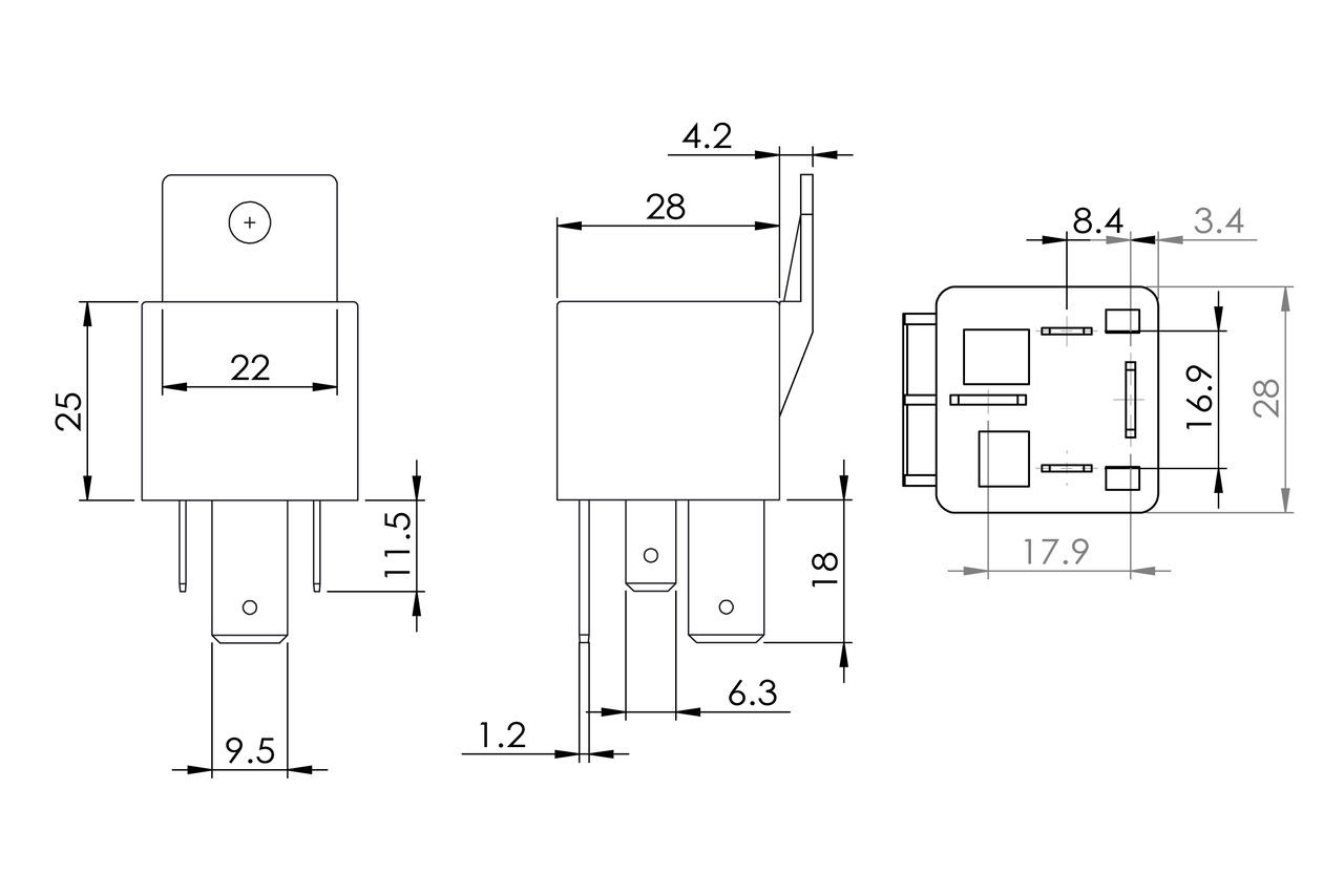 Relé eléctrico multifuncional 0986AH0080 Bosch
