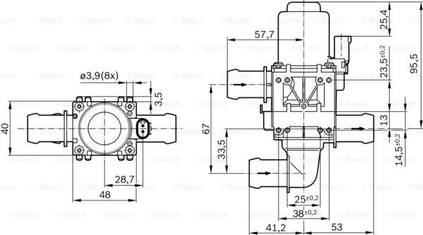 Válvula de control de líquido refrigerante Bosch 1147412207