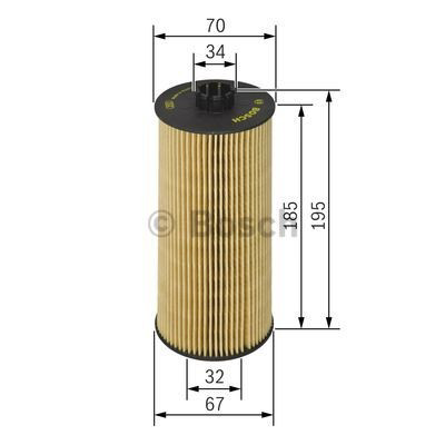 Filtro de aceite motor Bosch 1457429152