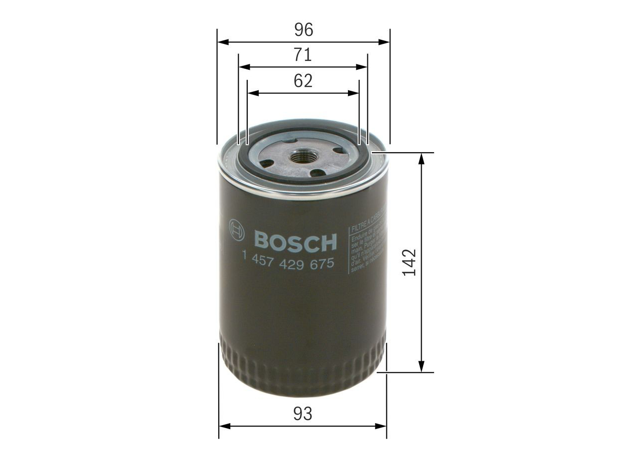 Filtro de combustible 1457429675 Bosch