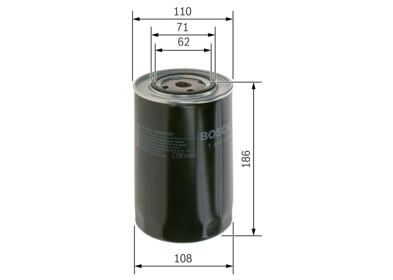Filtro de gasoil Bosch 1457429681
