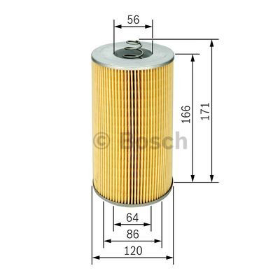 Filtro de aceite 1457429735 Bosch