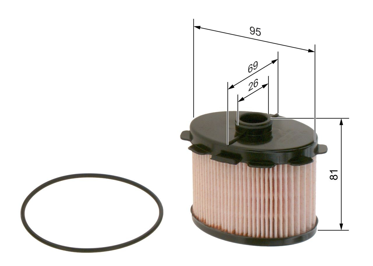 Filtro de combustible 1457431703 Bosch