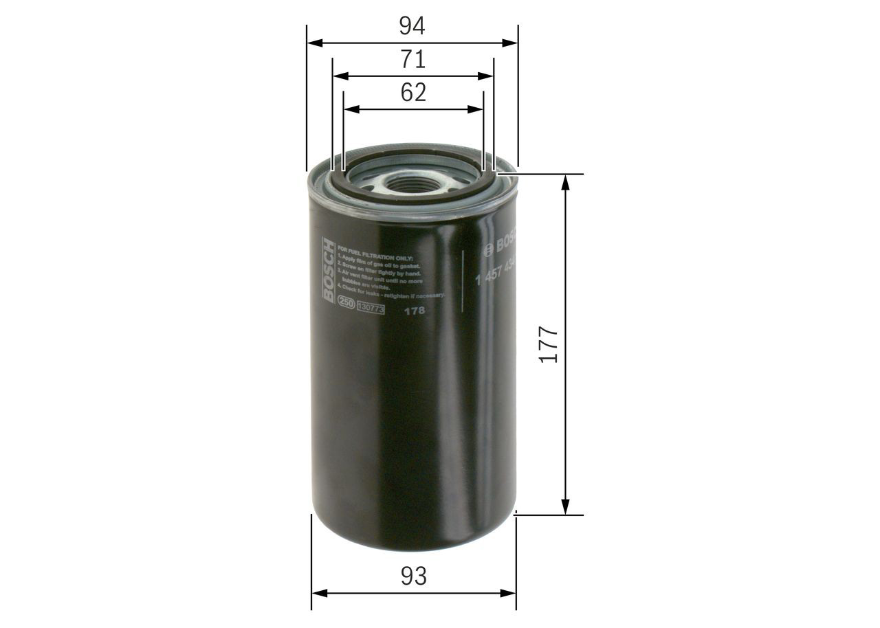 Filtro combustible Bosch 1457434180 precio, desde 8,68 EUR