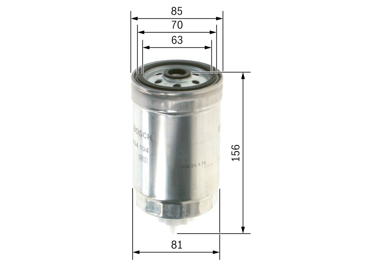 1457434194 Bosch Filtro de gasolina