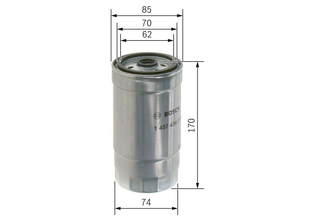 Filtro de combustible 1457434310 Bosch
